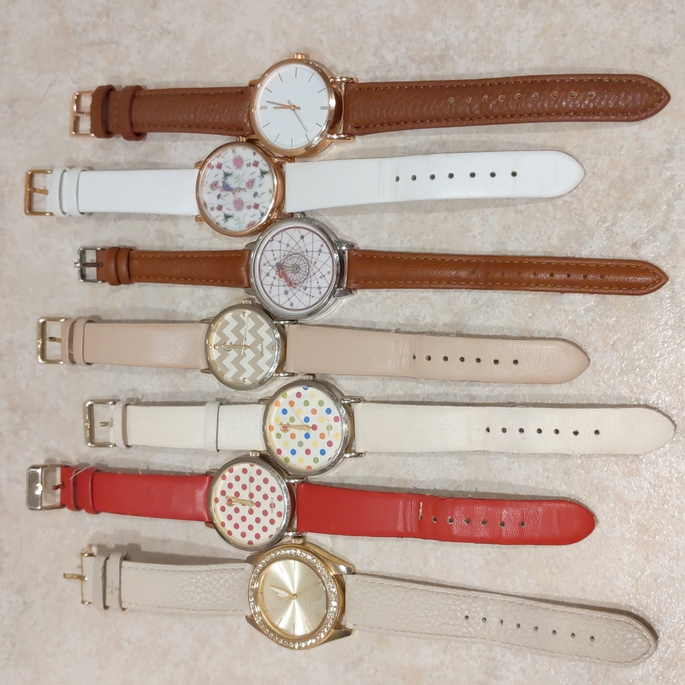 Lot of 7 CC Branded Ladies Fashion Quartz Watches